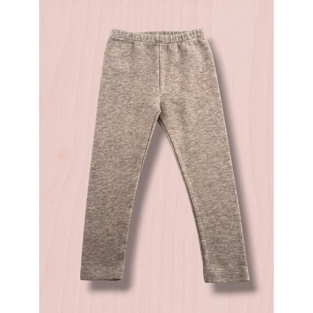 The Beaufort Bonnet Company Heathered Cotton Knit Leggings Brown 2T